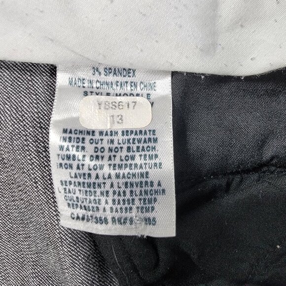 Neva jeans black washed‎ stretch wide leg loose fit size on tag 13 Style #YBS617 - Picture 4 of 15